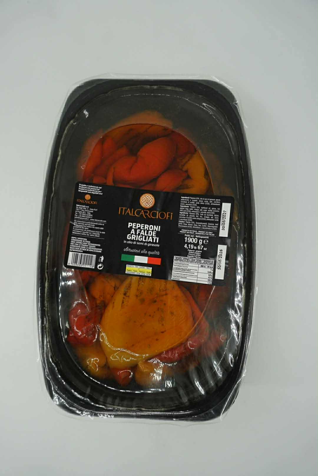 Chili pepper tray in oil 2kg