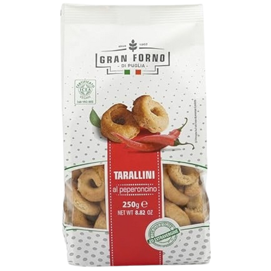 Spicy Tarallini with chili peppers - Gran Forno Di Puglia