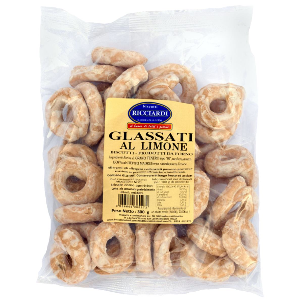 Lemon glazed tarallini - Biscotti Ricciardi