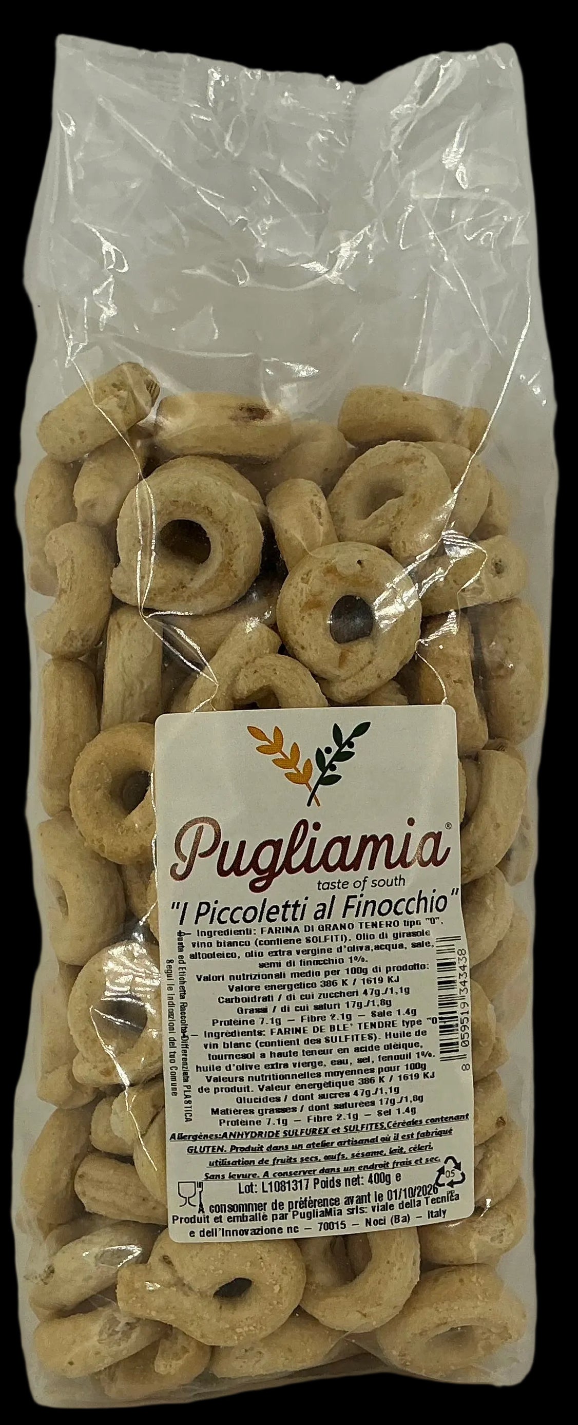 Tarallini  fennel - Pugliamia